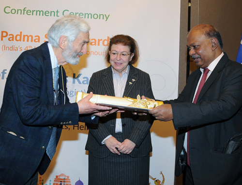 Απονομή του βραβείου “Padma Shri” στον κ. Νίκο Καζάνα